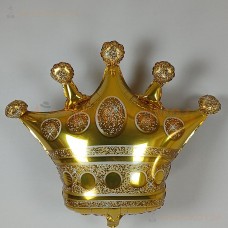 Шар (25''/64 см) Фигура, Корона, Золото